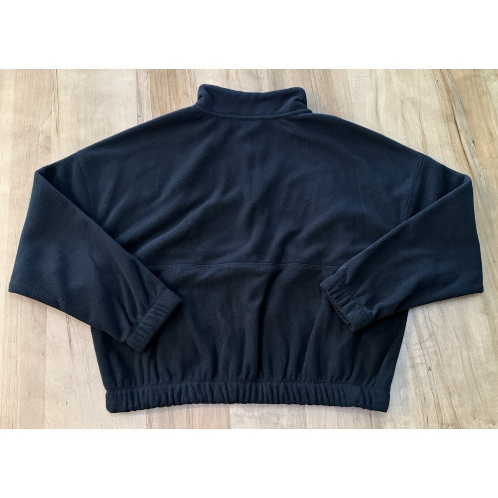 NWT Reebok Black Quarter-Zip Fleece Pullover with Mock Neck‎ - Picture 5 of 14
